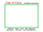 Attack, The for TI-99/4A - Title screen.