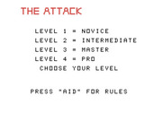 Attack, The for TI-99/4A - Select difficulty level.