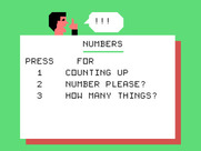 Early Learning Fun for TI-99/4A - Numbers game options.