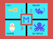 Early Learning Fun for TI-99/4A - Which of these does "M" match?