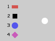 Early Learning Fun for TI-99/4A - Matching shapes.