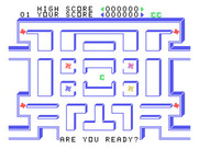 MunchMan for TI-99/4A - Are you ready to begin?