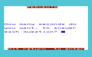 Math Book I for Commodore VIC-20 - Percents - How many seconds do you want to answer questions?