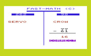 Math Book I for Commodore VIC-20 - Fast Math - A correct answer.