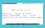 Math Book I for Commodore VIC-20 - Percents - Oops, too slow...