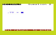 Math Book I for Commodore VIC-20 - Decimals - And the answer is... ?