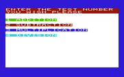 Math Book I for Commodore VIC-20 - Enter the test number you would like...