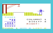 Hangman / Hangmath for Commodore VIC-20 - Hangmath - A correct guess!