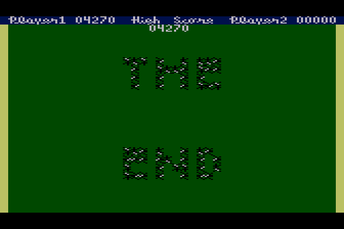 Picnic Paranoia Atari 8-bit Screenshot: Game over.