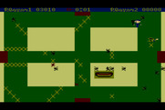 Picnic Paranoia for Atari 8-bit - Almost all of the food is gone...I need to be careful.