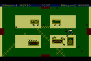 Picnic Paranoia for Atari 8-bit - Smacking insects with my spatula...
