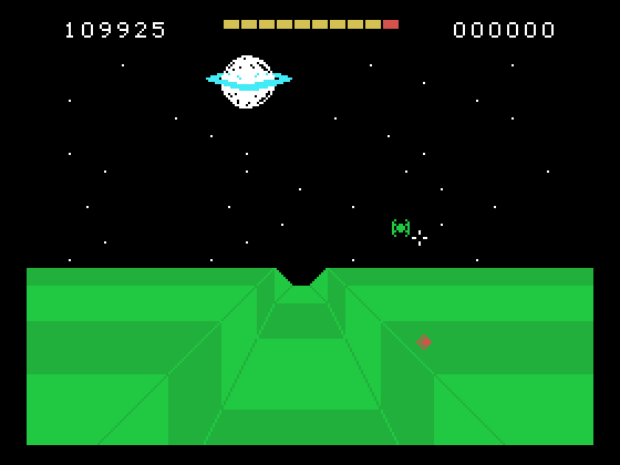 Strike Force 99 TI-99/4A Screenshot: Targeting an enemy.