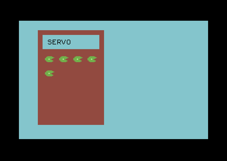 Frog Jump Commodore 64 Screenshot: Score for one player game.