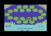 Frog Jump for Commodore 64 - Entering an answer to the question...