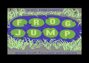 Frog Jump for Commodore 64 - Title screen.