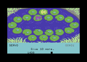 Frog Jump for Commodore 64 - Start of a two player game.