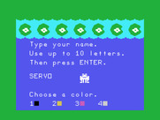 Frog Jump for TI-99/4A - Setting up the players.
