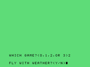 Winging It Flight Simulator for TI-99/4A - Do you want weather simulation?