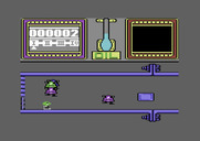 Thing on a Spring for Commodore 64 - Game start.