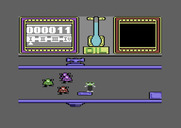 Thing on a Spring for Commodore 64 - These various creatures here will drain your energy.