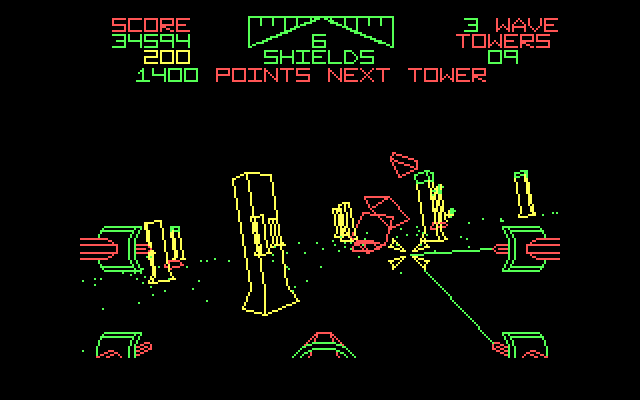 Star Wars IBM PC/Compatibles Screenshot: Target hit!