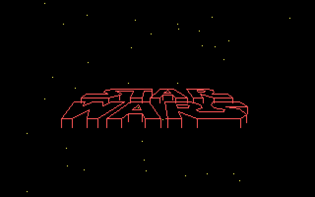 Star Wars IBM PC/Compatibles Screenshot: Game demo; Star Wars logo.