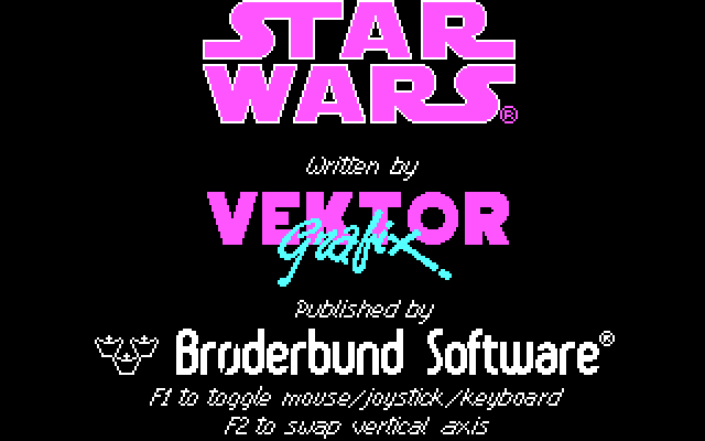 Star Wars IBM PC/Compatibles Screenshot: Title screen.