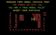Star Wars for IBM PC/Compatibles - Game over, enter your initials.