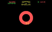 Star Wars for IBM PC/Compatibles - The death star explodes with a series of flashing circles.
