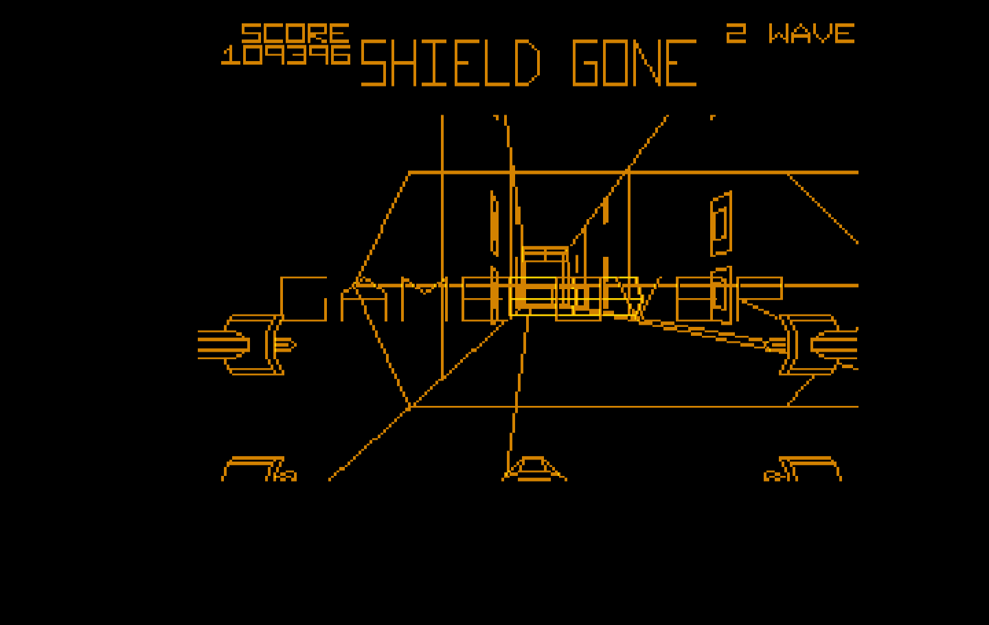 Star Wars IBM PC/Compatibles Screenshot: Game over.