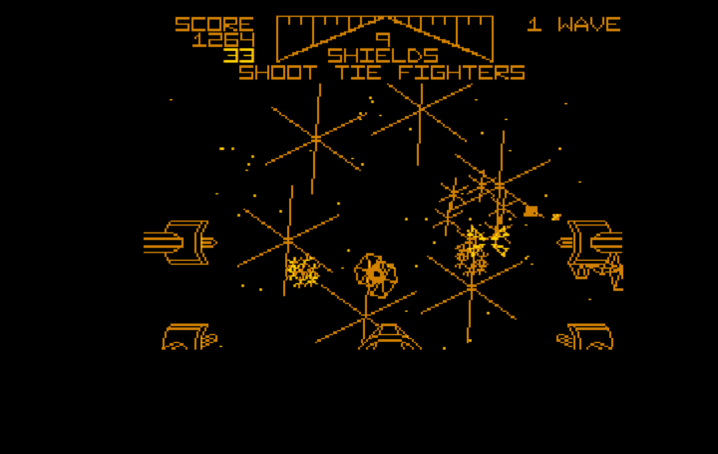 Star Wars IBM PC/Compatibles Screenshot: I've been hit!