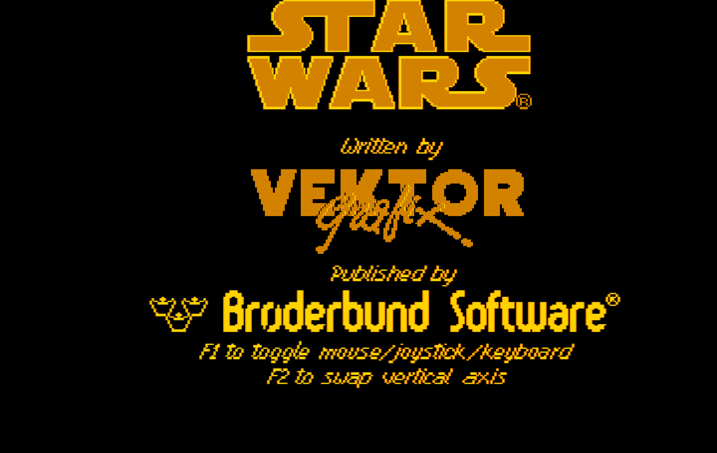 Star Wars IBM PC/Compatibles Screenshot: Title screen.