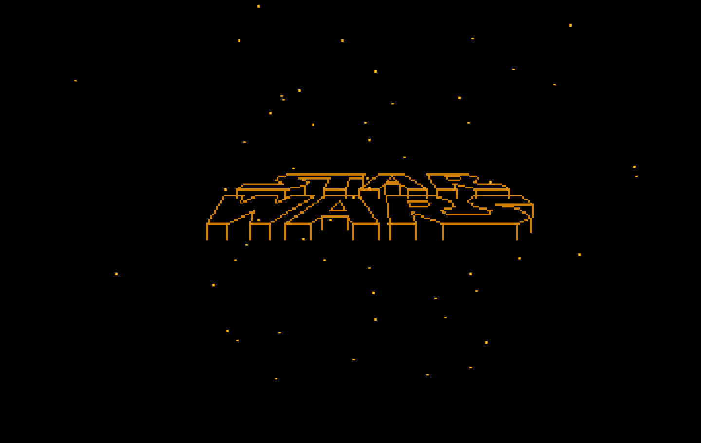 Star Wars IBM PC/Compatibles Screenshot: Game demo mode; Star Wars logo.