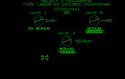 Star Wars for IBM PC/Compatibles - Select starting difficulty level.