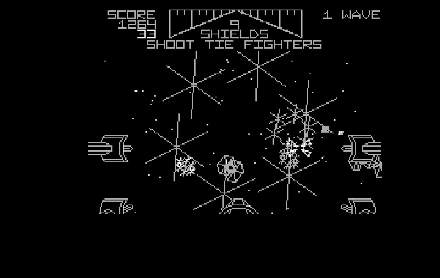 Star Wars IBM PC/Compatibles Screenshot: I've been hit!
