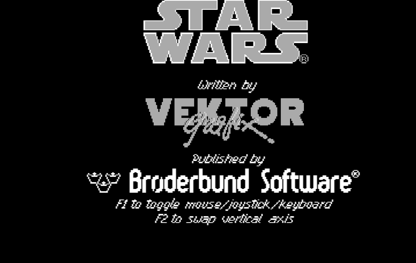 Star Wars IBM PC/Compatibles Screenshot: Title screen.