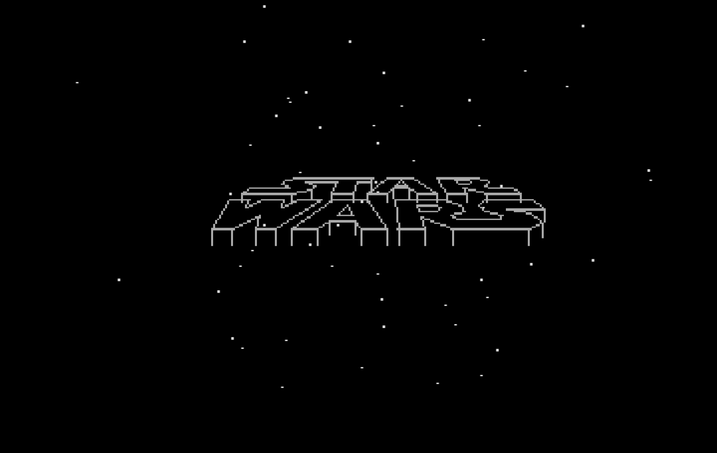 Star Wars IBM PC/Compatibles Screenshot: Game demo mode; Star Wars logo.