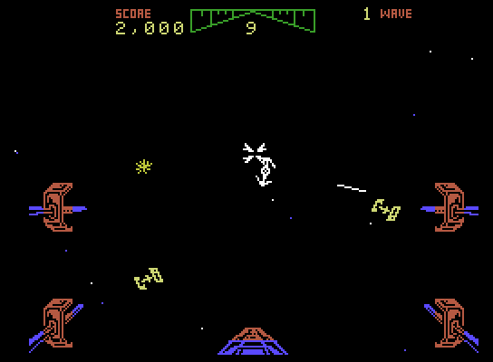 Star Wars ColecoVision Screenshot: Blasting opponents...