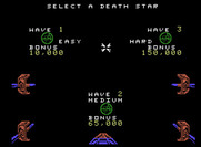 Star Wars for ColecoVision - Select a difficulty level.