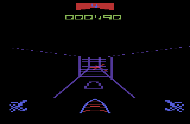 Star Wars Atari 2600 Screenshot: There's my target!