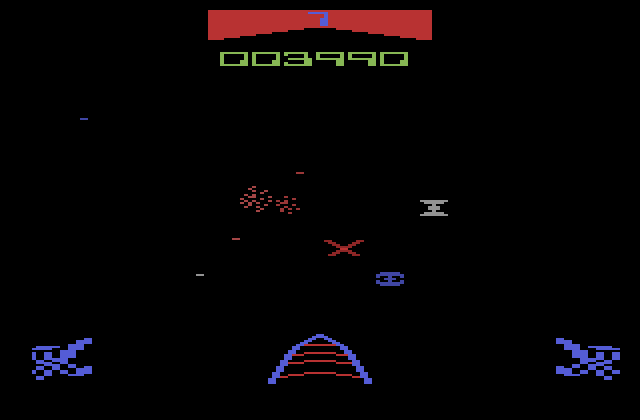 Star Wars Atari 2600 Screenshot: Mission success, now on to the next level!