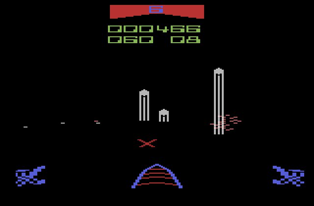 Star Wars Atari 2600 Screenshot: The assault continues...