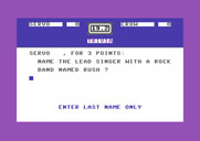 Entertainment Trivia for Commodore 64 - Game start.