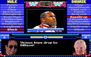 MicroLeague Wrestling for IBM PC/Compatibles - It's a knee drop!