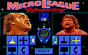 MicroLeague Wrestling for IBM PC/Compatibles - The main menu.