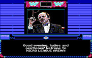 MicroLeague Wrestling for IBM PC/Compatibles - Welcome to the arena!