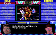 MicroLeague Wrestling for IBM PC/Compatibles - Wait, what's he doing?