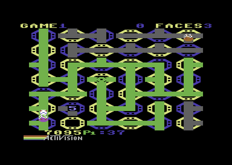 Zenji Commodore 64 Screenshot: I was caught by a flame!