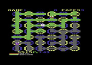 Zenji for Commodore 64 - This is the largest size of the mazes in the game.