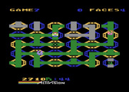 Zenji for Atari 8-bit - The maze increases in size as the game progresses.